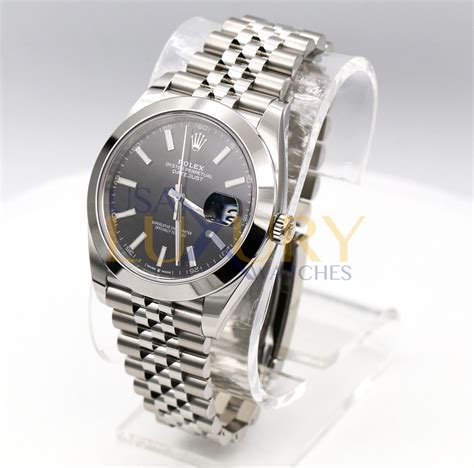 rolex datejust black face jubilee bracelet|rolex new style jubilee bracelet.